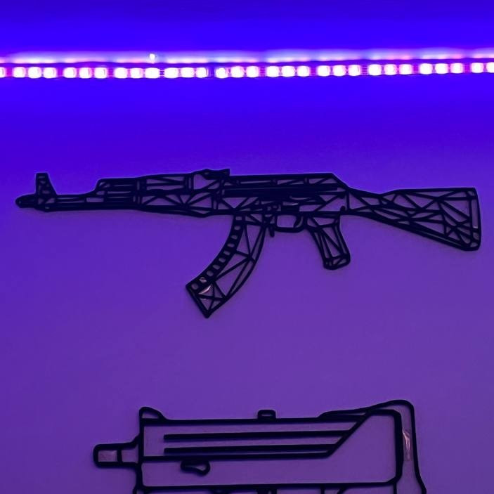 تابلو ماکت تفنگ AK47