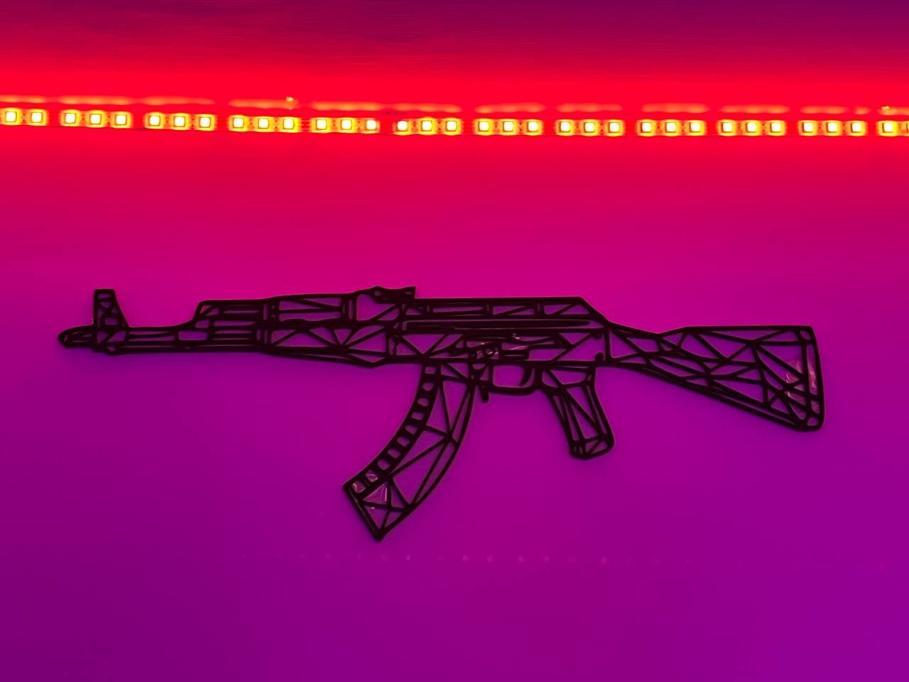 تابلو ماکت تفنگ AK47