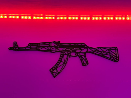 تابلو ماکت تفنگ AK47